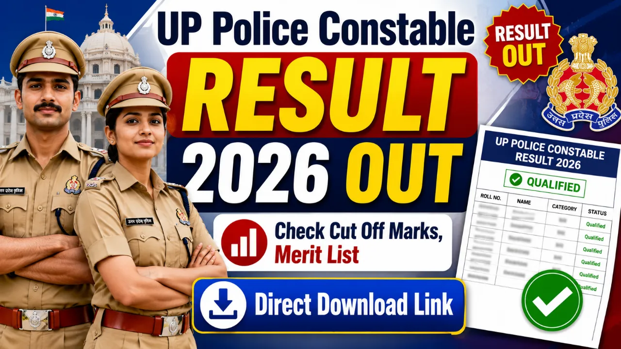 UP Police Constable Result 2026 Out — Check Cut Off Marks, Merit List & Direct Download Link at uppbpb.gov.in