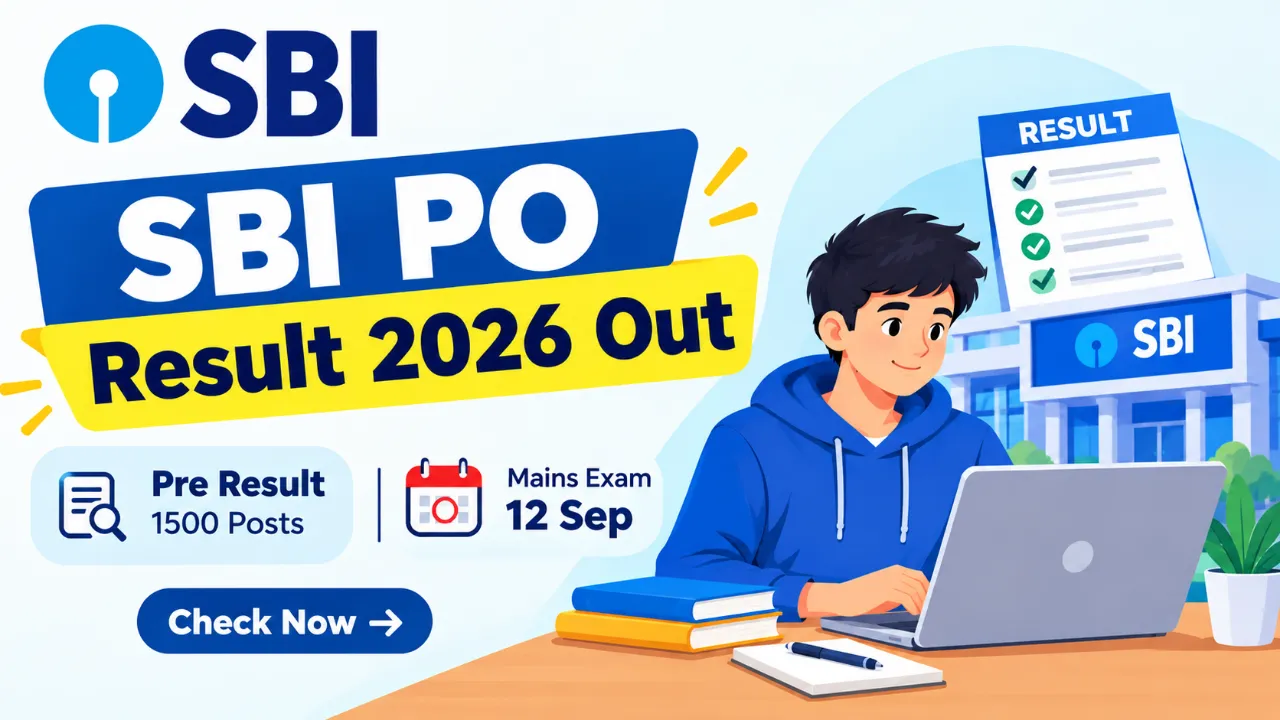 SBI PO Result 2026 Out: 1500 पदों का Pre Result जारी, अब 12 सितंबर को Mains Exam—ऐसे करें Check